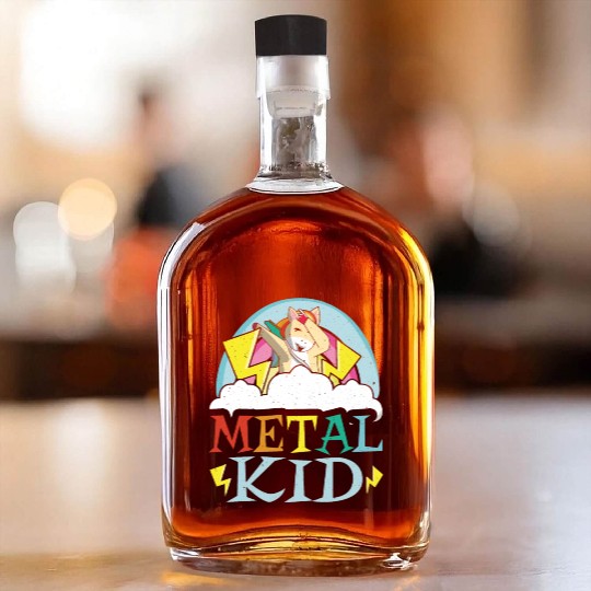 Guitar Metal Kid Music Rock Dab Unicorn Kawaii Whiskey Bottles