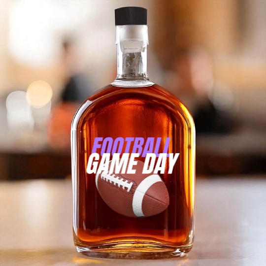 Football Game Day , Sunday Funday Football Season Whiskey Bottles