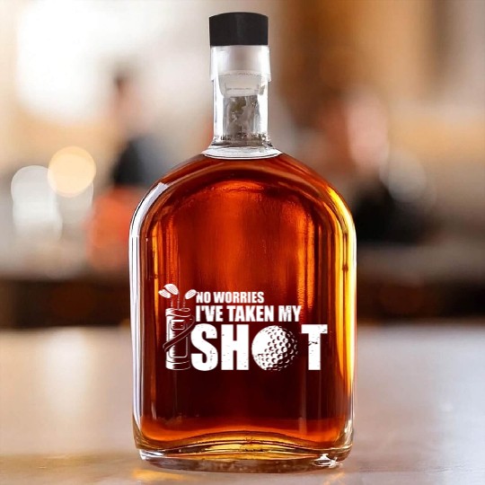 Hilarious Golfing Mockery Leisure Sarcasm Whiskey Bottles