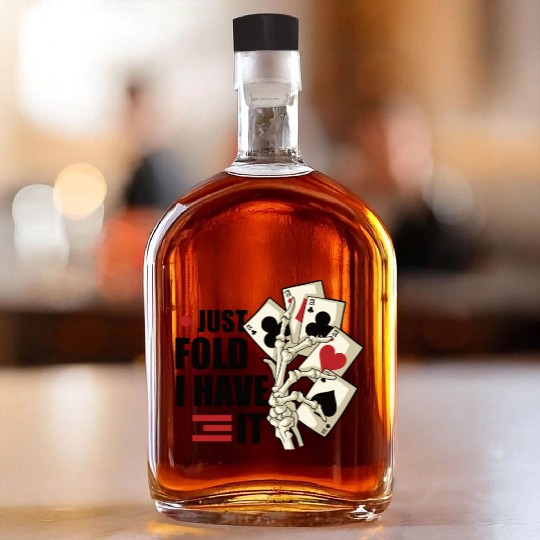 Poker Casino Poker Player Gambling Roulette Gift Whiskey Bottles