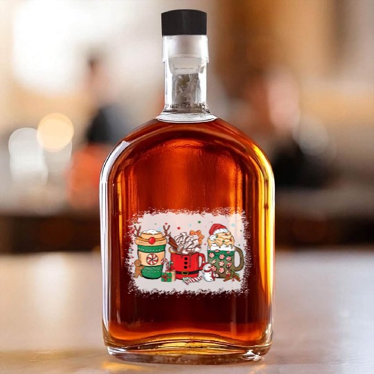 Christmas Hot Chocolate Cup Whiskey Bottles