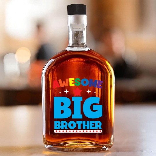 Kids Big brother Announcement Whiskey Bottles
