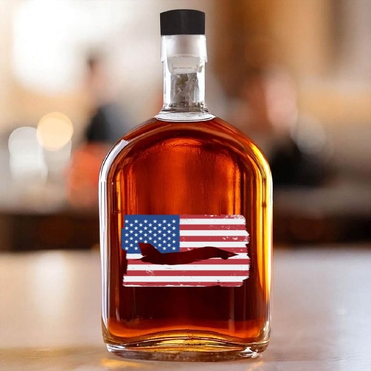 F-14 Tomcat Fighter Jet American Flag F14 Tomcat Whiskey Bottles
