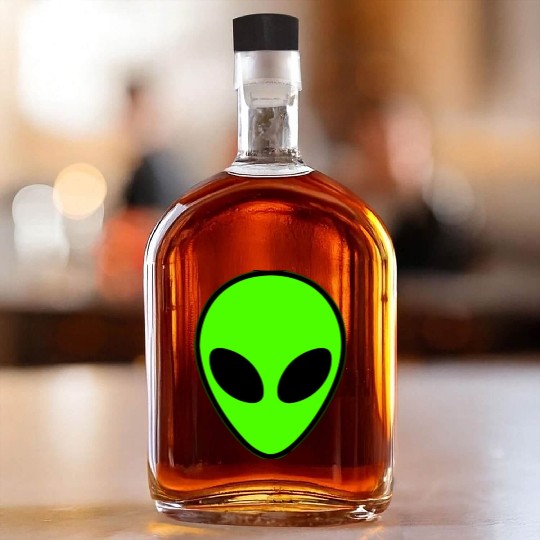 Alien Head Pocket Patch Area 51 Whiskey Bottles