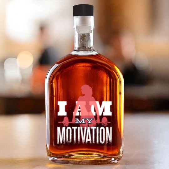 I Am My Fitness Motivation Gym Workout Affirmation Whiskey Bottles
