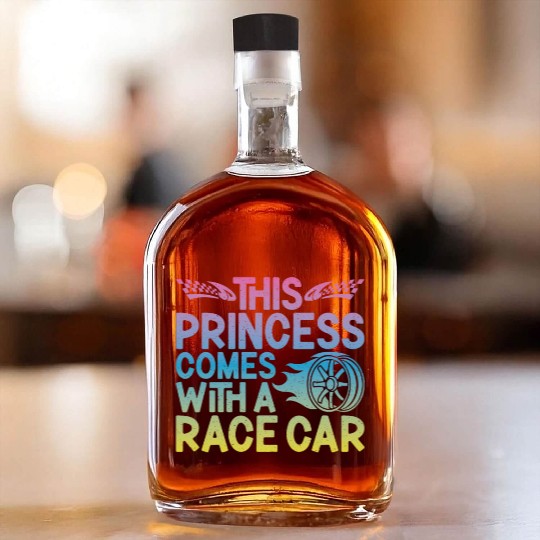 Drag Racing Race Car Girl This Whiskey Bottles