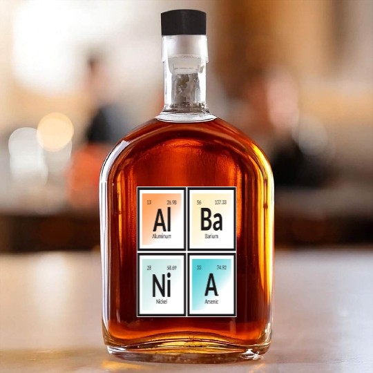 Albania | Periodic Table of Elements Whiskey Bottles