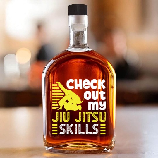 Jujutsu check out my jiu jitsu skills martial arts Whiskey Bottles