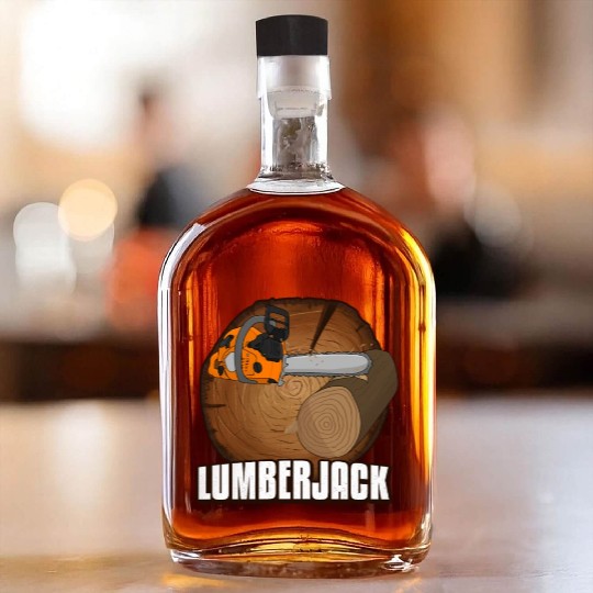chainsaw Lumberjack Whiskey Bottles