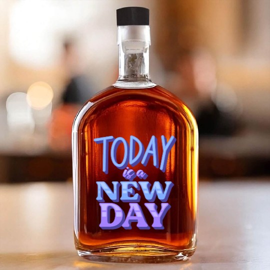 Today is a new day Whiskey Bottles