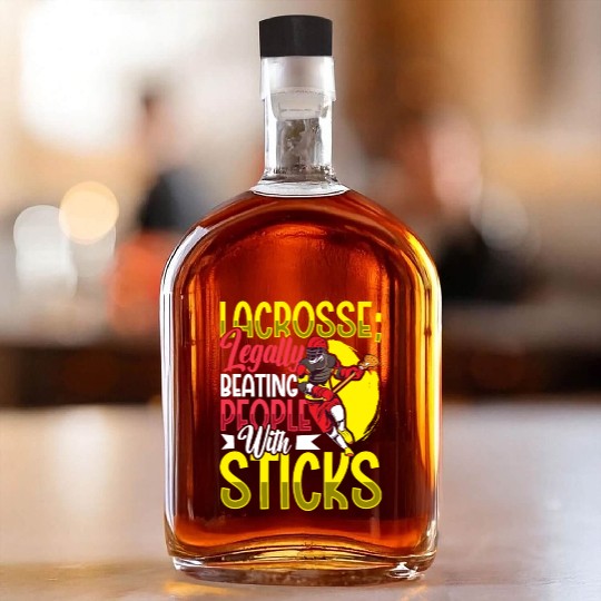 Lacrosse Player Lacrosse Coach Lax Player Sports Whiskey Bottles