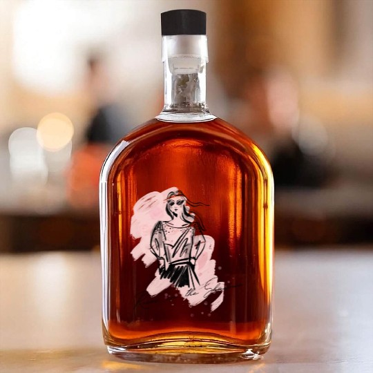 Roses in the Shadow (Pink Shadow Lady) Whiskey Bottles