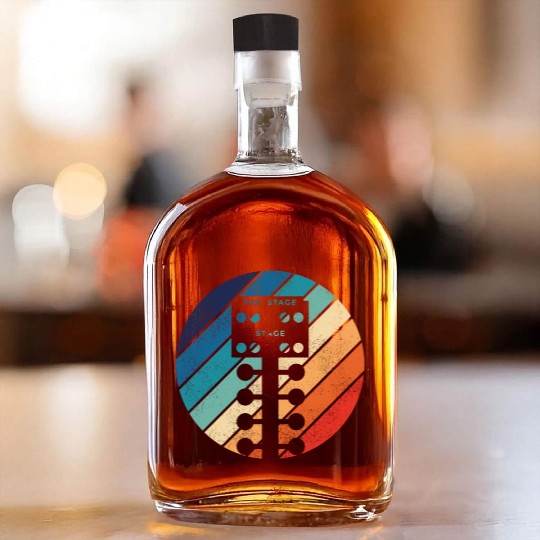 Drag Racing Race Car Retro Vintage Whiskey Bottles