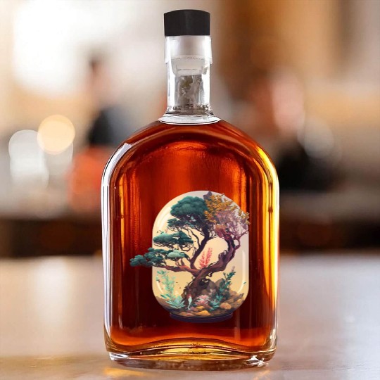 Bonsai Tree Terrarium Whiskey Bottles