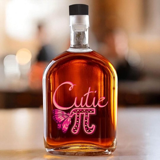 Cute Pi Butterfly Math Holiday Mathematics Pi Day Whiskey Bottles