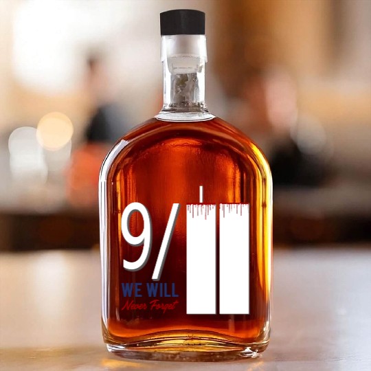Patriot Day 9 11 Twin Towers New York USA Amerika Whiskey Bottles