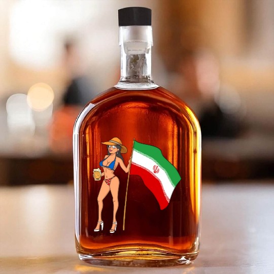 Hot Fan Girl Iran Whiskey Bottles