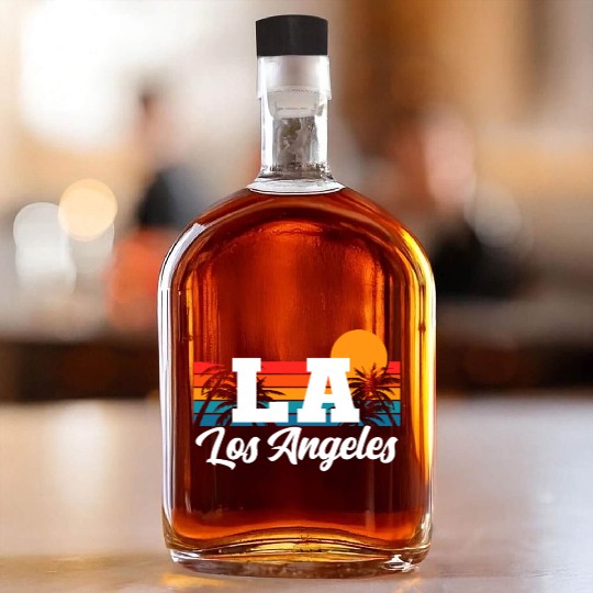 Los Angeles LA California Gift Whiskey Bottles