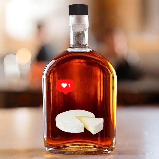 Brie Cheese Lover Whiskey Bottles