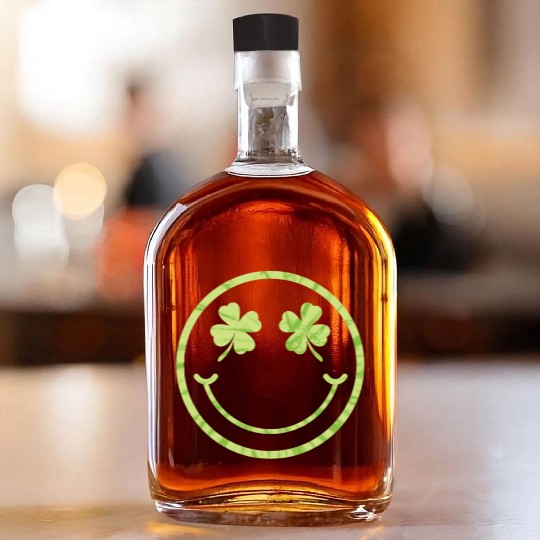 Green Lucky Shamrock Womens Lucky Mama St Whiskey Bottles