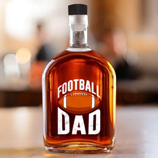 American Football Dad Whiskey Bottles