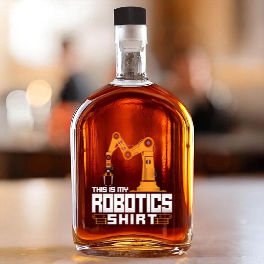 Robot Robotics Engineer Vintage Whiskey Bottles