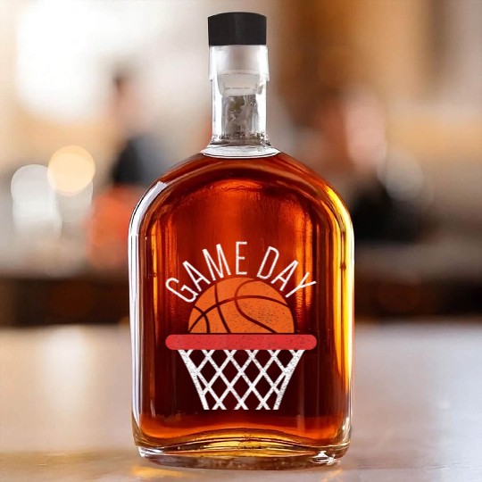 Game Day Basketball Lover Basketball Player Whiskey Bottles