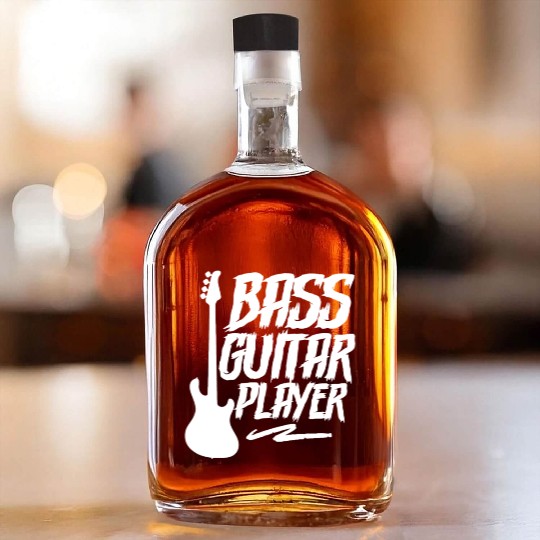 Bass Guitar Player Band Music Musician Whiskey Bottles