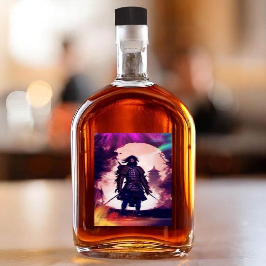 Samurai Japan Japanese Anime Katana Manga samurai Whiskey Bottles