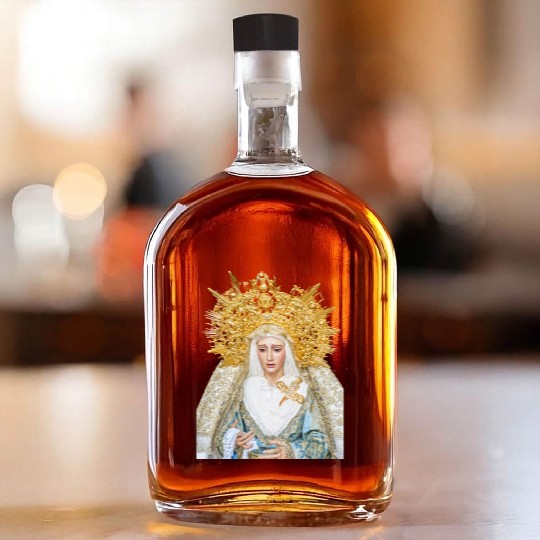 Virgin Mary Mother of Jesus Madonna Whiskey Bottles