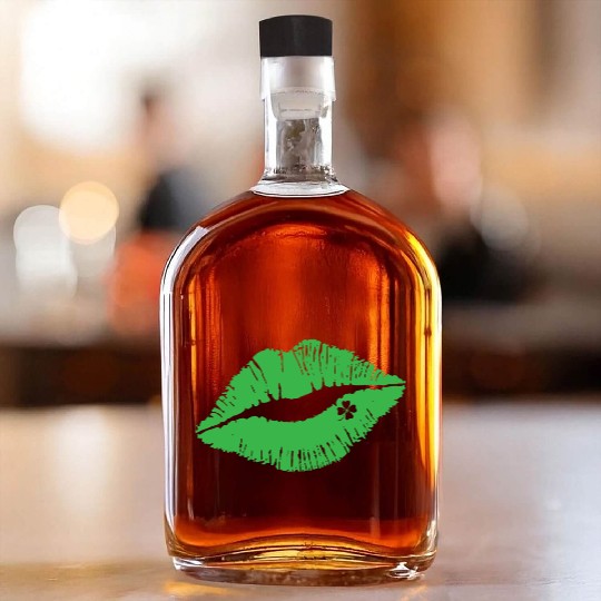 Lips Shamrock Whiskey Bottles, St Patricks Day Presents