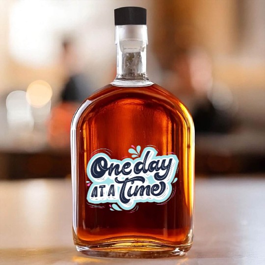 One day at a time Whiskey Bottles