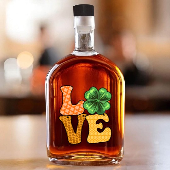 Irish love St. Patrick's Day Whiskey Bottles