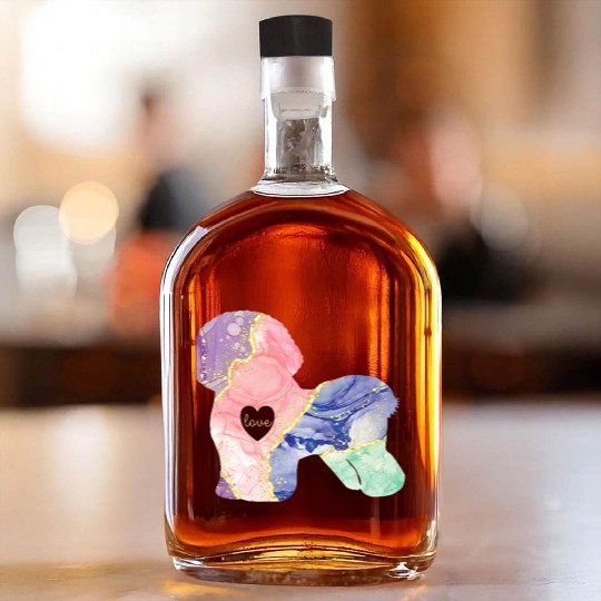 Bichon Frise Lover Bichon Frise Mom Whiskey Bottles