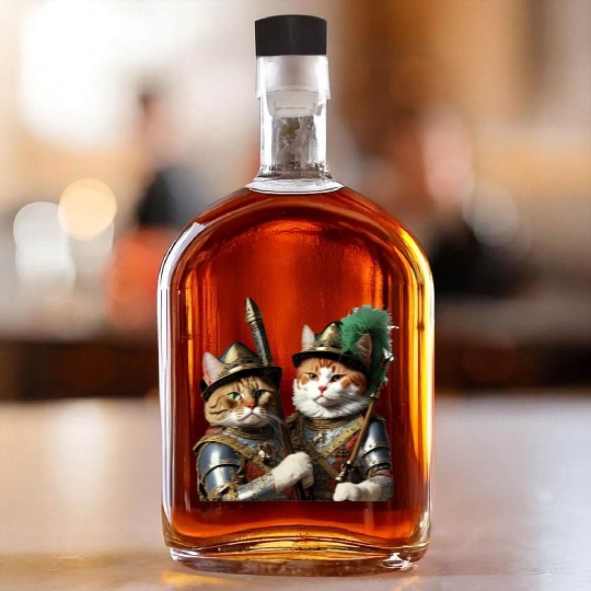 Conquistador Kitties Whiskey Bottles
