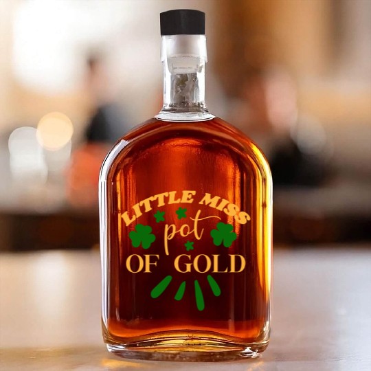 Little miss pot of gold Whiskey Bottles