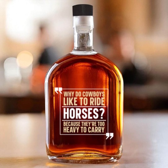 Horse Riding Hilarious Endurance Riding Whiskey Bottles