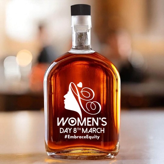International Women's Day 8 March IWD Embrace Whiskey Bottles