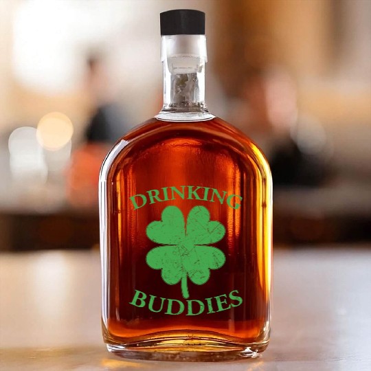 Drinking Buddies Irish St Patricks Day Beer Drunk Whiskey Bottles