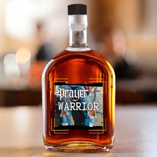 Prayer Warrior - Ripped Jeans Whiskey Bottles