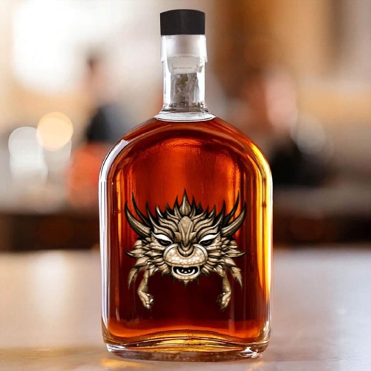 crab dragon brown Whiskey Bottles