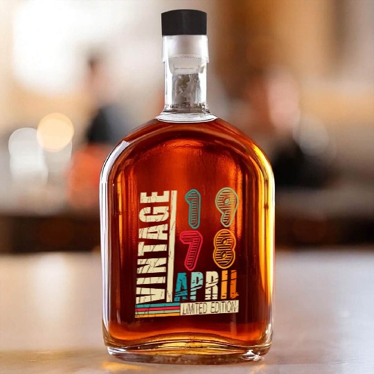 Month of birth April 1978 Whiskey Bottles