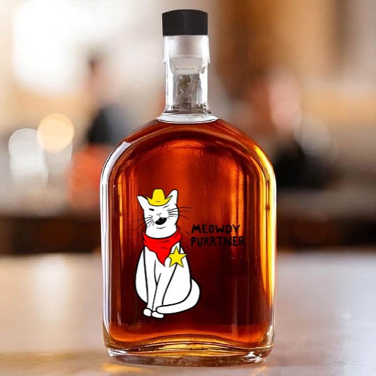 meowdy cat partner Whiskey Bottles