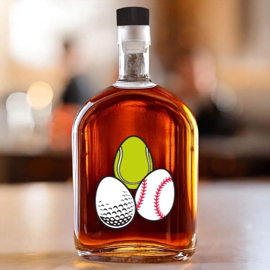 Sports Easter Egg Tennis Athletic Baseball Game Whiskey Bottles