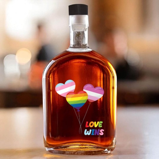 Pride LGBTQ. Statement Whiskey Bottles