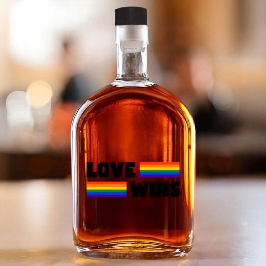 Pride LGBTQ. Statement Whiskey Bottles