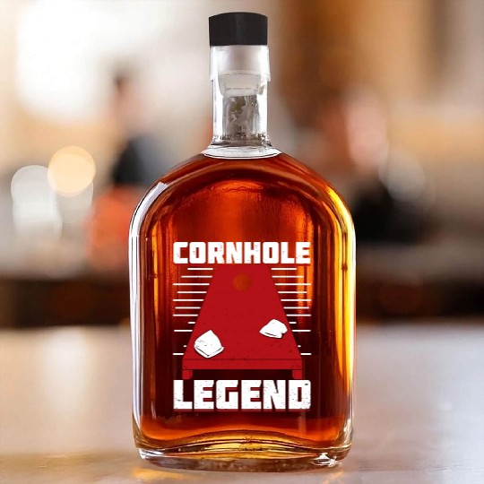 Cornhole Legend Bean Bag Toss Player Gift Whiskey Bottles