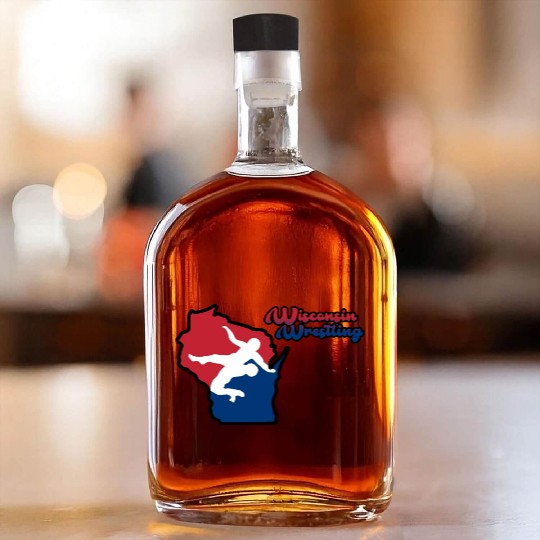 Wisconsin Wrestling Whiskey Bottles