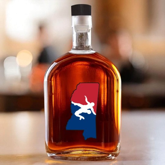 Mississippi Wrestling Whiskey Bottles
