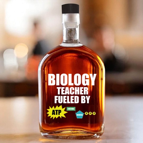 Funny Biology Teacher Men Women Teacher Gift Whiskey Bottles